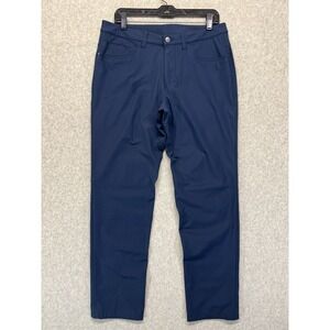 Lululemon Men's ABC Classic Fit Pants Navy Blue 32x30 Stretch Golf Casual
